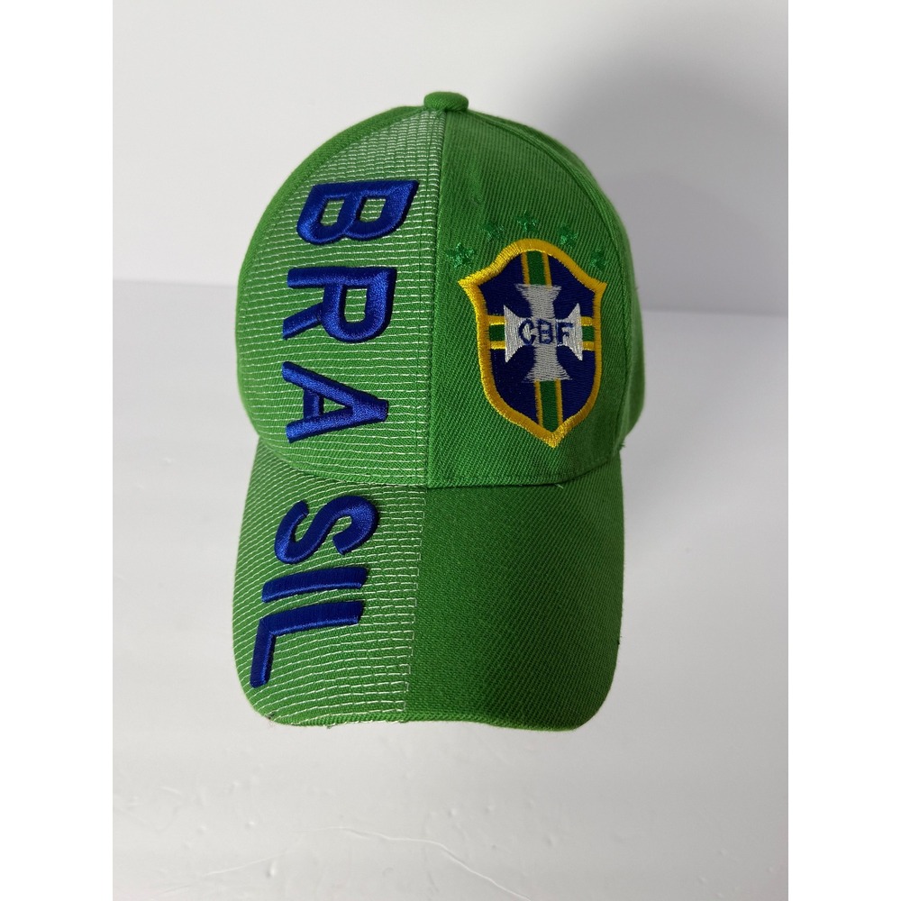Brasil Soccer Hat Green Brazil CBF National Team Adjustable Baseball Cap‎ OSFA